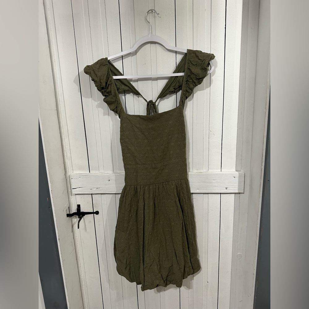 NWOT Altar'd State Olive Textured Dress
